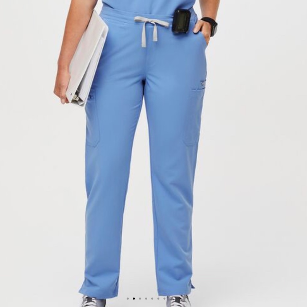 FIGS Women's Ceil Blue Yola Skinny Scrub Pants Medium/Tall
